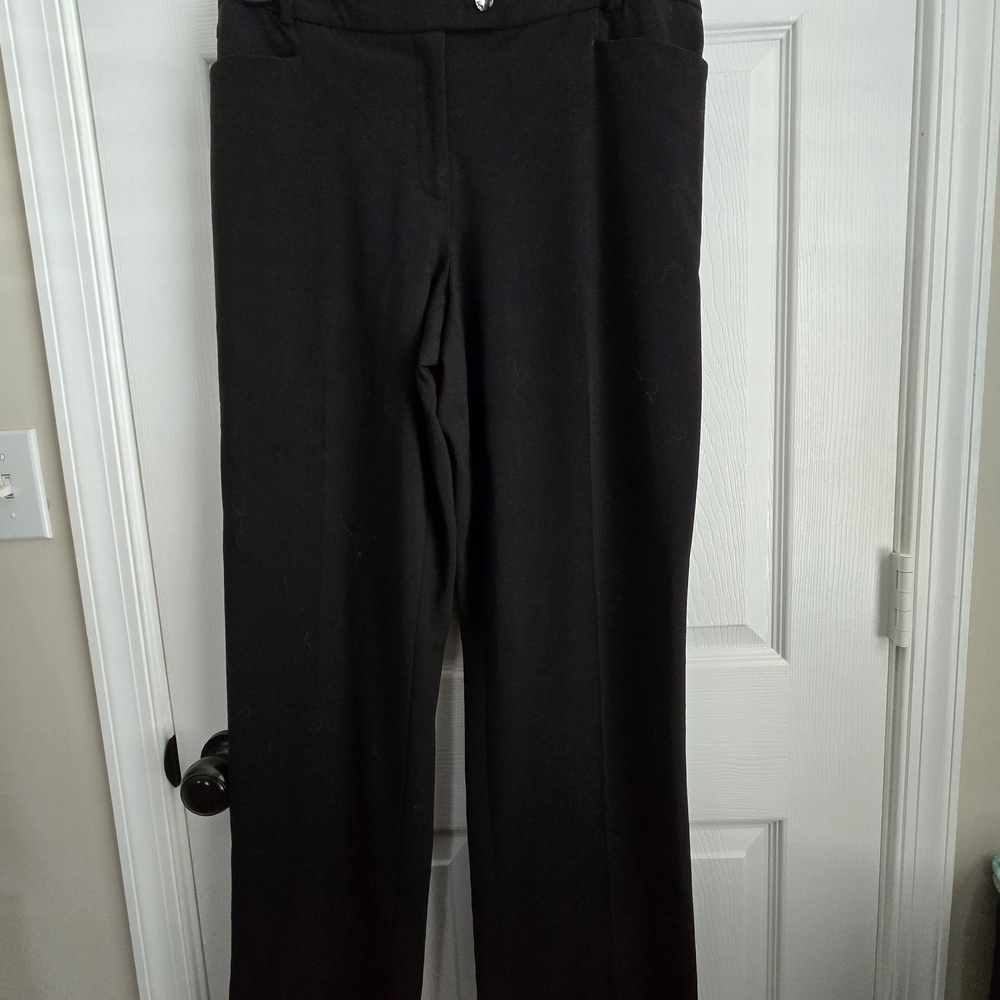 Calvin Klein Classic Black Pleated Trousers